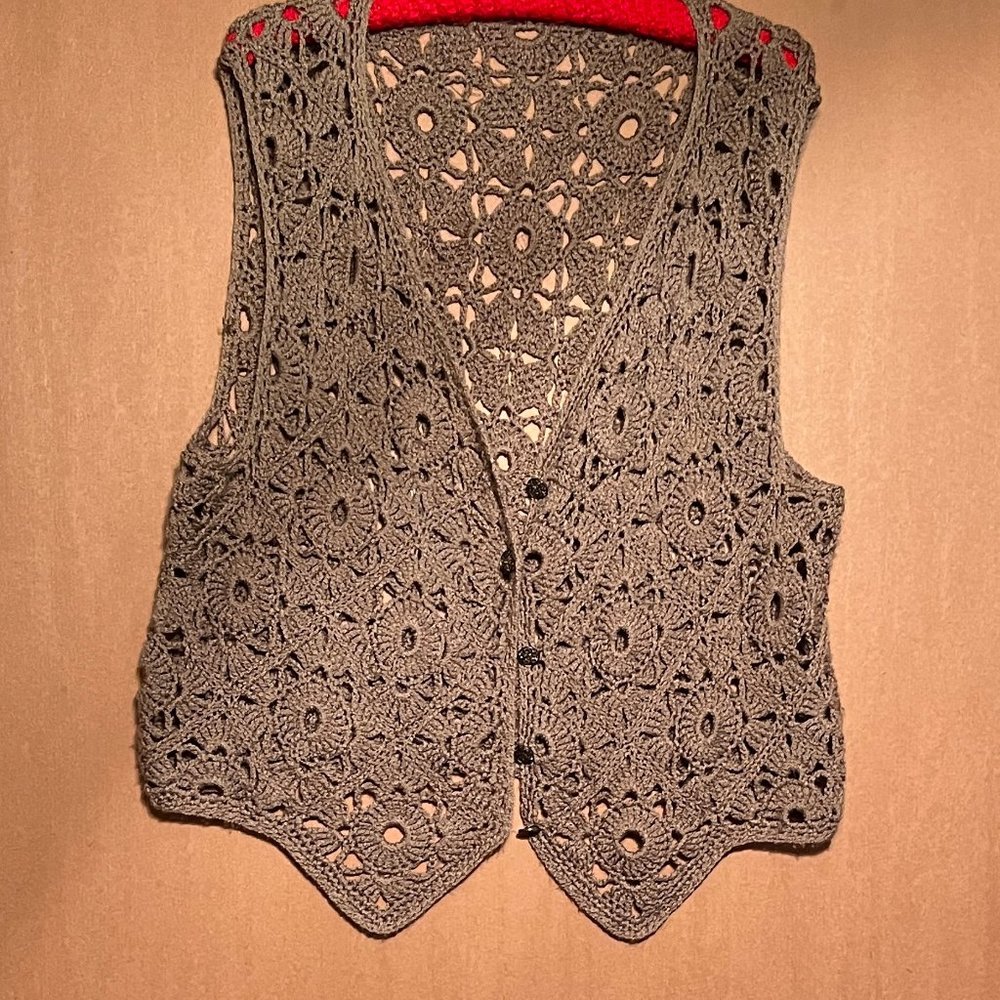 Taupe Crotched Vest